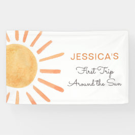 Boho Sun Backdrop Banner Little Sunshine Geburtsta