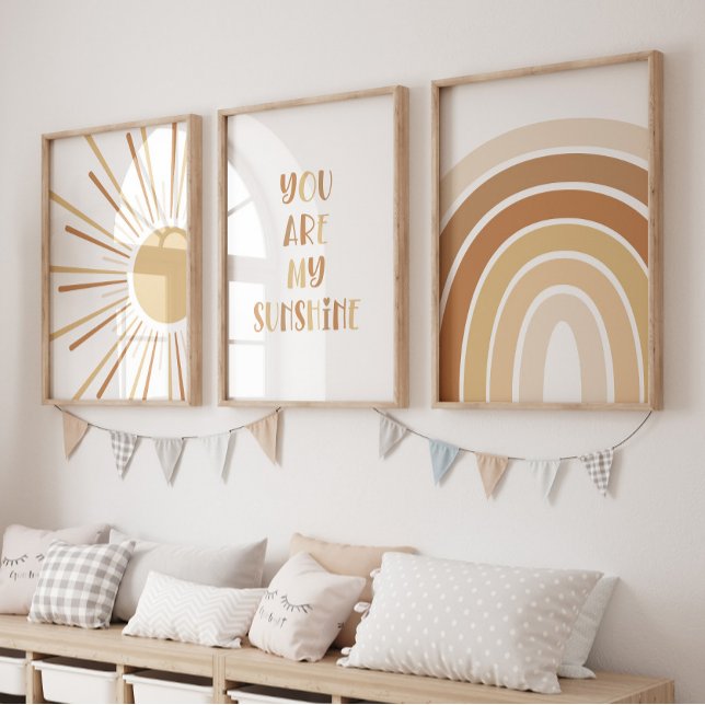 Boho Sun Citation Rainbow Kids Room (Boho Sunshine Earth)