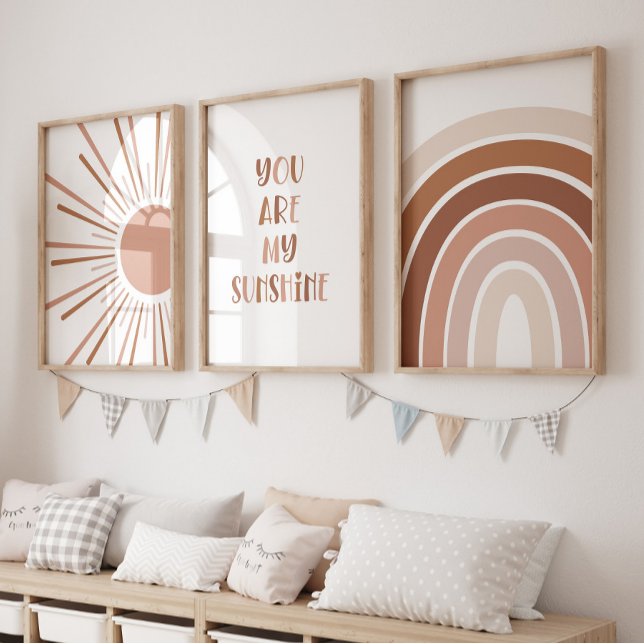 Boho Sun Citation Rainbow Kids Room (Créateur téléchargé)