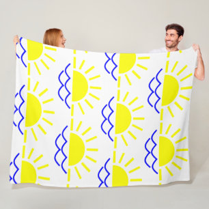 Boho Sun Fleecedecke