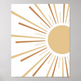 Boho Sun Kids Decor Poster