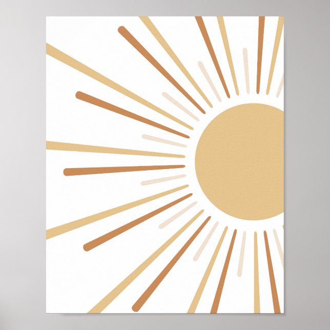 Boho Sun Kids Decor Poster (Vorne)