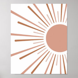 Boho Sun Kids Decor Poster
