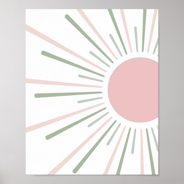Boho Sun Kids Decor Poster (Vorne)