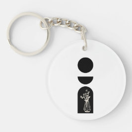 Boho Sun Moon Flower Pot boho bohemian Schlüsselanhänger