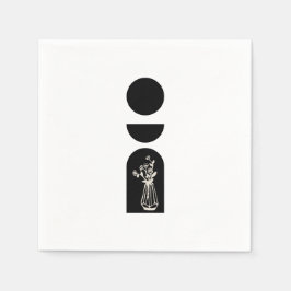 Boho Sun Moon Flower Pot boho bohemian Serviette