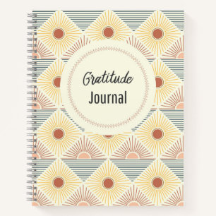 Boho Sun Pattern DankenJournal Notizbuch