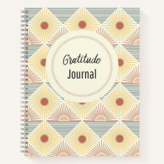 Boho Sun Pattern DankenJournal Notizbuch