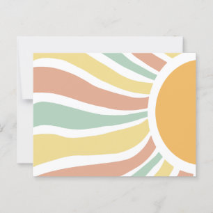 Boho sun postkarte
