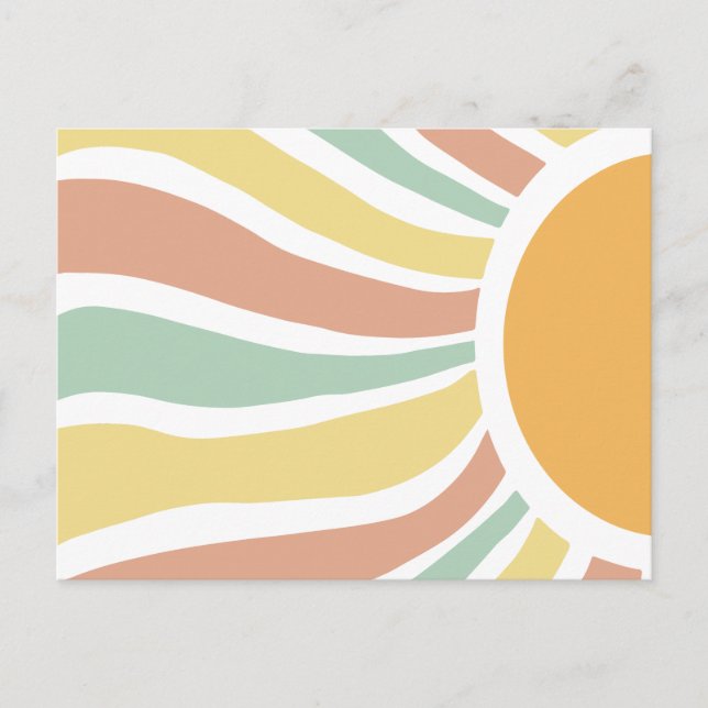 Boho sun postkarte (Vorderseite)