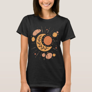 Boho Sun und Moon Celestial Esoteric T-Shirt