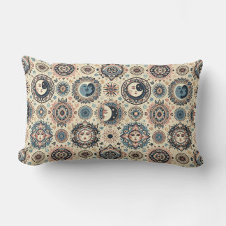 Boho Sun und Moon Lendenkissen