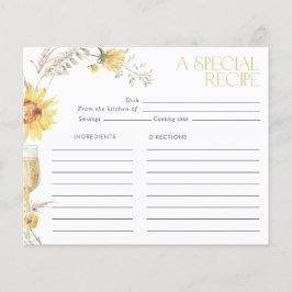 Boho Sunflower Brautparty Rezept