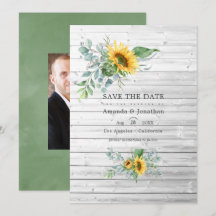 Boho Sunflower Eucalyptus Rustic Country Wedding