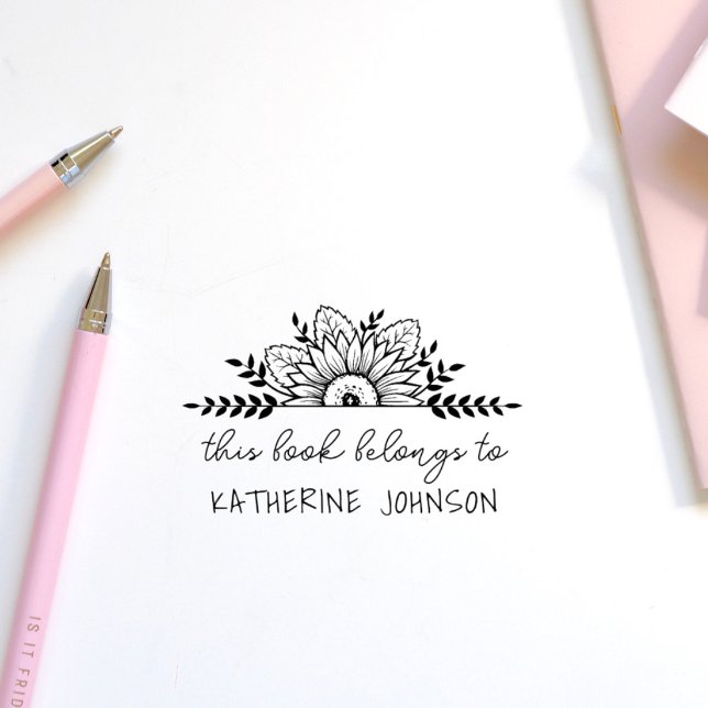Boho Sunflower handgeschrieben aus dem Bibliotheks Gummistempel (Von Creator hochgeladen)