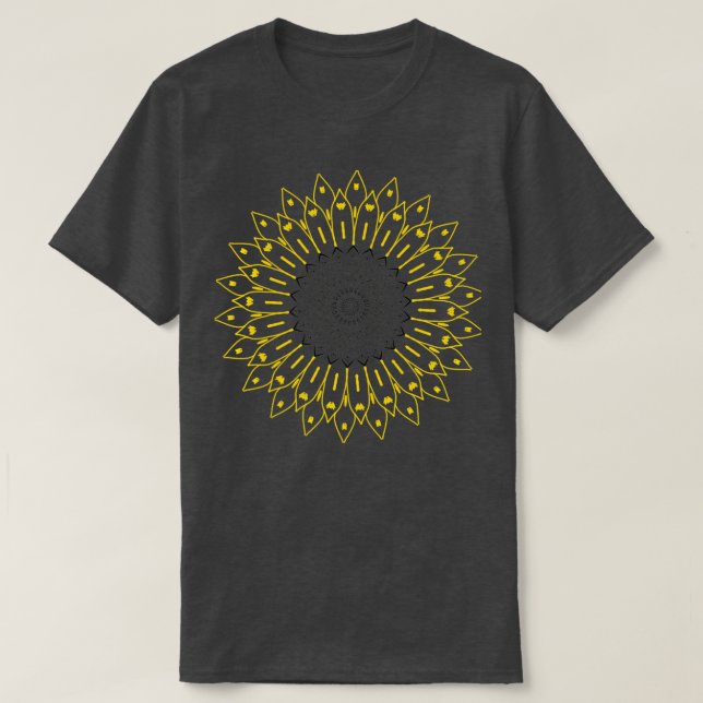 Boho Sunflower Mandela T-Shirt (Design vorne)