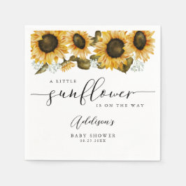Boho Sunflowers Baby Dusche Serviette