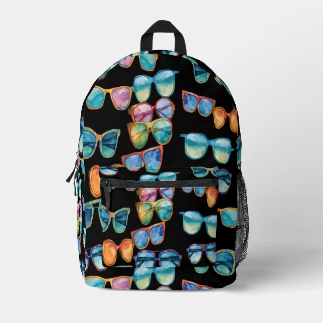 Boho Sunglasses Bedruckter Rucksack (Vorderseite)