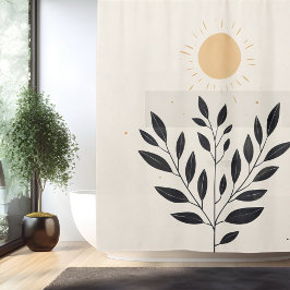 Boho Sunlit Oasis Duschvorhang