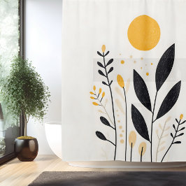 Boho Sunlit Oasis Duschvorhang