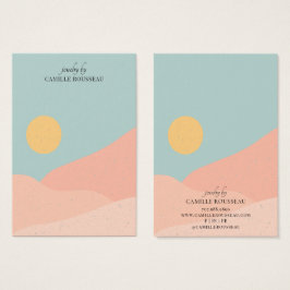 Boho Sunrise Wüste Abstrakt Earring Display Card
