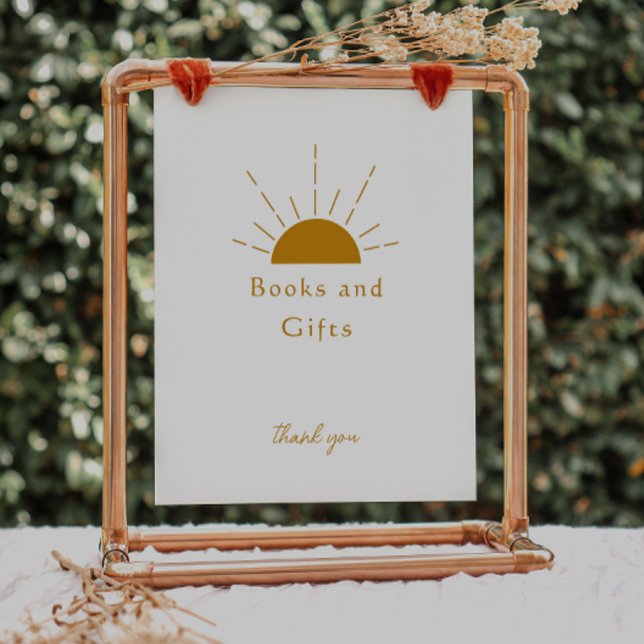 Boho Sunshine Baby Duschbücher und Geschenke Unter Poster (Von Creator hochgeladen)