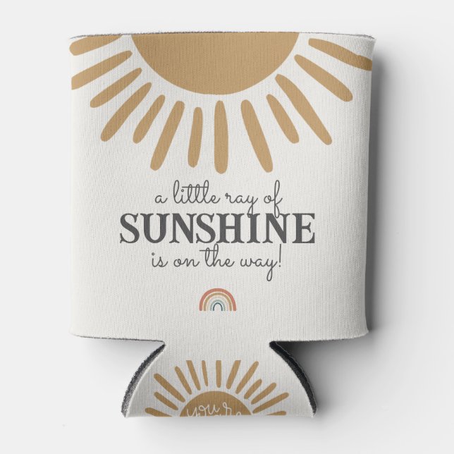 Boho Sunshine Baby Dusche Gefallen Dosenkühler (Vorderseite)