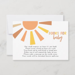 Boho Sunshine Baby Showbuchanfrage Dankeskarte