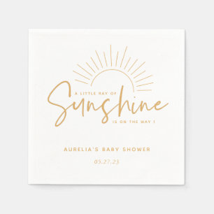 Boho Sunshine Baby Shower Serviette