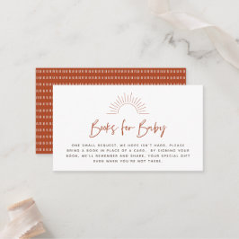 Boho Sunshine Book Request Enclosure Card Platzkarte