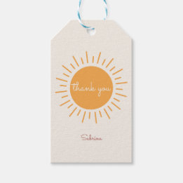 Boho Sunshine Gender Neutral Danke Geschenkanhänger
