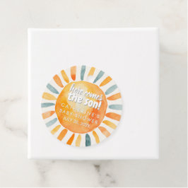 Boho Sunshine kommt hier zur Son Baby Dusche Geschenkanhänger