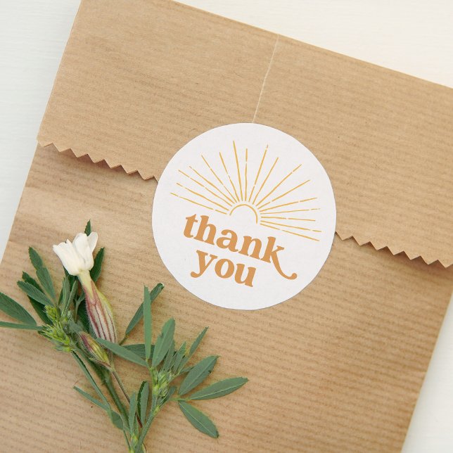 Boho Sunshine Sun Baby Shower Runder Aufkleber (Von Creator hochgeladen)