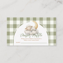 Boho Süße kleine Lamm-Babyparty-Windel-Raffle