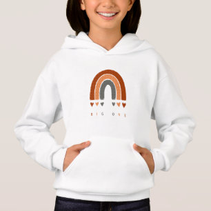 Boho-Symbol für Regenbogen im warmen Stil Hoodie