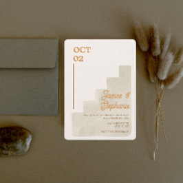 Boho Tan Ranch Einladungen für Hochzeiten