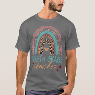 Boho Teach Liebe Inspirierte Achte Klasse Lehrer L T-Shirt