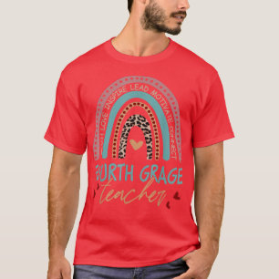 Boho Teach Liebe Inspirierte Viertklässler Leopa T-Shirt