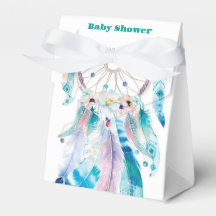 Boho Teal and Purple Dreamcatcher Baby Shower