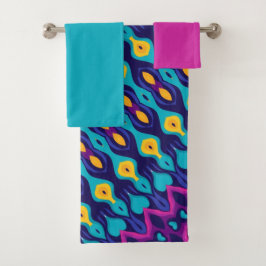 Boho Teardrop Tides Badhandtuch Set