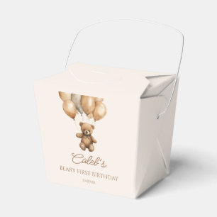 Boho Teddy Bear erste Geburtstagspartei Geschenkschachtel