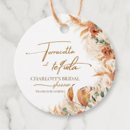 Boho Terracotta and Tequila Bridal Shower Geschenkanhänger