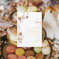 Boho Terracotta Baby Dusche zentriert