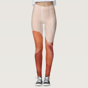 Boho Terracotta Berge, abstraktes Poster. Leggings