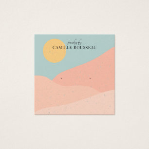 Boho Terracotta Bijoux Abstraite du désert