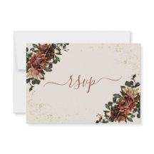 Boho Terracotta Botanische Floralgoldblüte UAWG