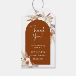 Boho Terracotta Brautparty Vielen Dank Geschenkanhänger