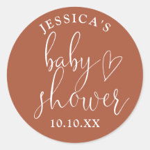Boho Terracotta Gender Neutral Baby Shower Gefalle