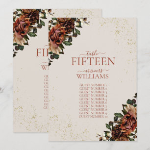 Boho Terracotta Greenery Floral Wedding Einladung