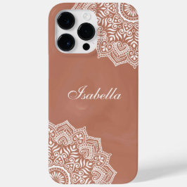 Boho Terracotta Mandala Individuelle Name Case-Mate iPhone 14 Pro Max Hülle
